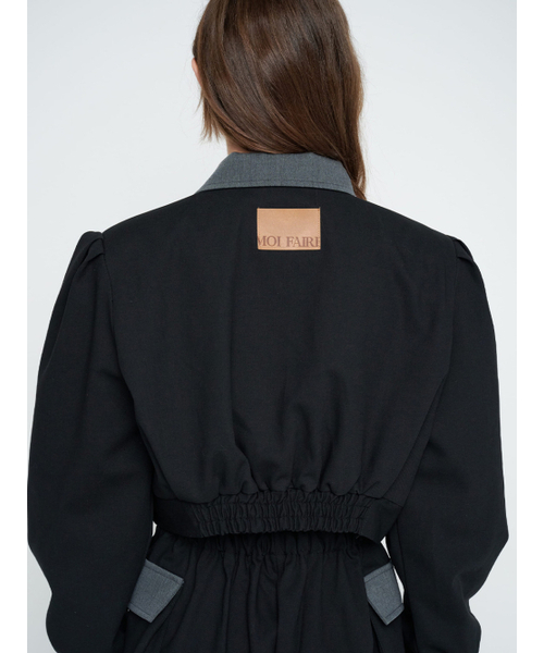 MOIFAIRE(モイフェア)の「BULD POINTED WOOL JACKET / BLACK(その他アウター・レディース・その他・FREE)」の6枚目の写真