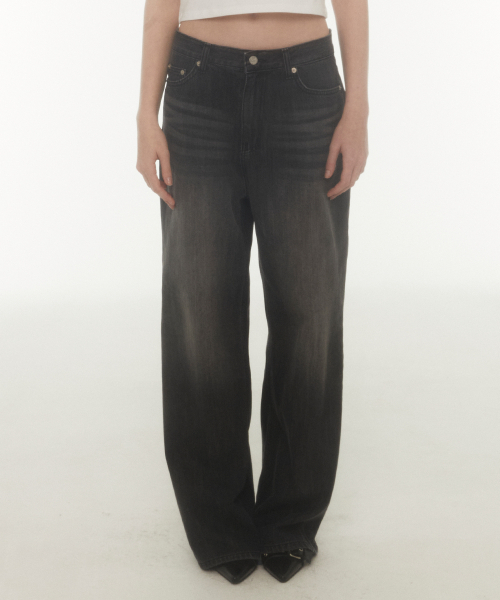 Midnight Move(ミッドナイトムーブ)の「back pk pants (black)(デニムパンツ・レディース・その他・S/M)」の1枚目の写真