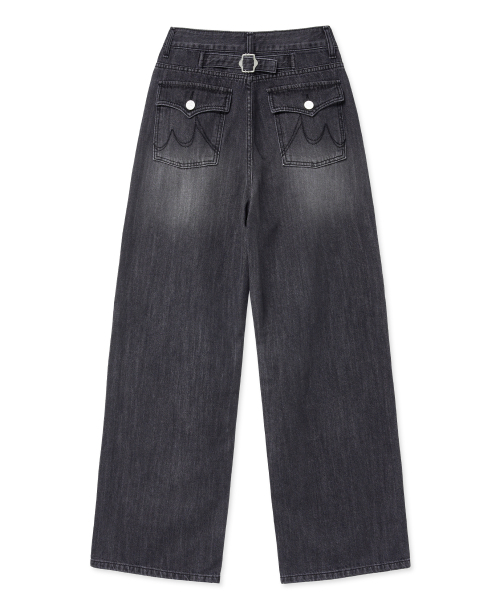 Midnight Move(ミッドナイトムーブ)の「back pk pants (black)(デニムパンツ・レディース・その他・S/M)」の4枚目の写真