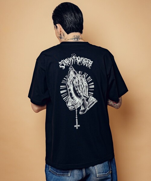 Subciety（サブサエティ）の「Fuckin' praying hands tee（Tシャツ/カットソー・メンズ・ホワイト/ブラック・SMALL/MEDIUM/LARGE/X-LARGE/XX-LARGE）」の21枚目の写真
