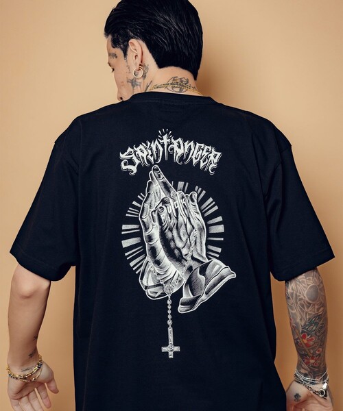 Subciety（サブサエティ）の「Fuckin' praying hands tee（Tシャツ/カットソー・メンズ・ホワイト/ブラック・SMALL/MEDIUM/LARGE/X-LARGE/XX-LARGE）」の22枚目の写真
