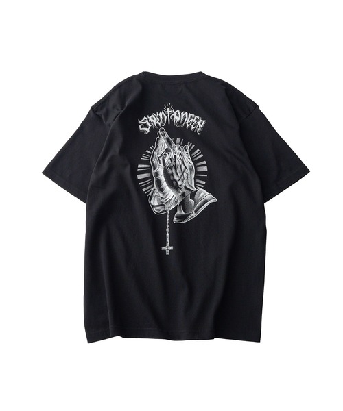 Subciety(サブサエティ)の「Fuckin' praying hands tee(Tシャツ/カットソー・メンズ・ホワイト/ブラック・SMALL/MEDIUM/LARGE/X-LARGE/XX-LARGE)」の5枚目の写真