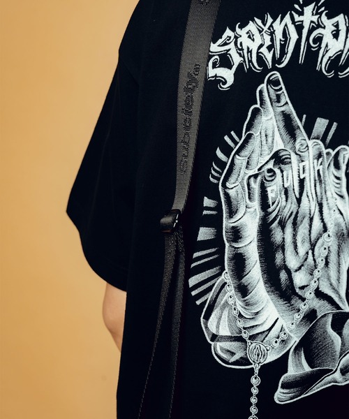 Subciety(サブサエティ)の「Fuckin' praying hands tee(Tシャツ/カットソー・メンズ・ホワイト/ブラック・SMALL/MEDIUM/LARGE/X-LARGE/XX-LARGE)」の12枚目の写真