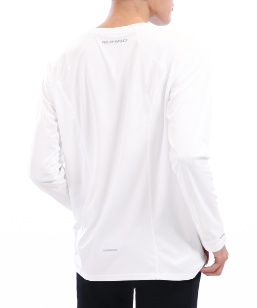 RUMAD(ルマッド)の「ロングスリーブ長袖Tシャツランニング3カラー(Tシャツ/カットソー・レディース・ブラック/ホワイト/ライトグレー・MEDIUM/LARGE/X-LARGE/XX-LARGE)」の7枚目の写真