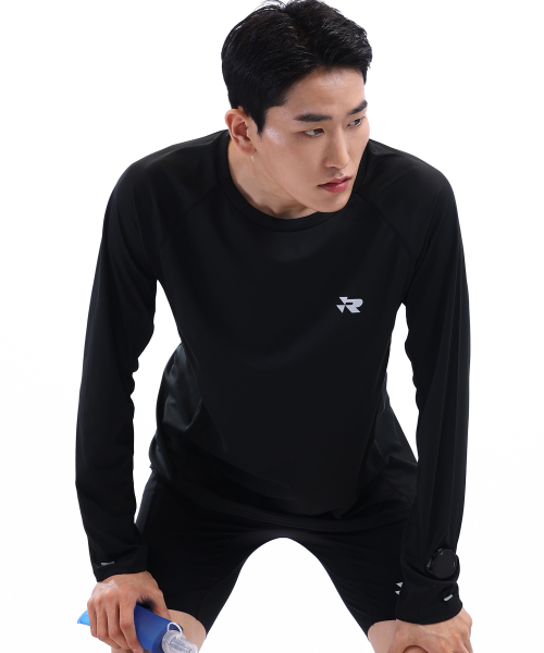 RUMAD(ルマッド)の「ロングスリーブ長袖Tシャツランニング3カラー(Tシャツ/カットソー・レディース・ブラック/ホワイト/ライトグレー・MEDIUM/LARGE/X-LARGE/XX-LARGE)」の9枚目の写真