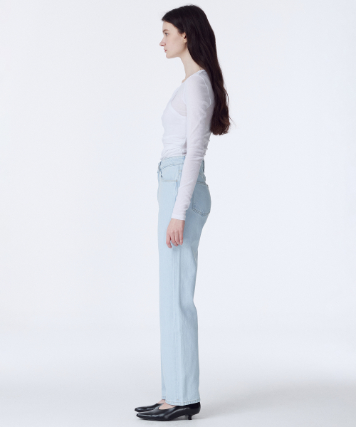 GOODDEN（グーデン）の「[GDST05] ストレートライトブルー_スリムフィット（デニムパンツ・レディース・その他・32inch/30inch/28inch/24inch/26inch）」の3枚目の写真