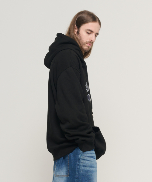 CARGOBROS（カーゴブロス）の「ブロス85 オーバーサイズ フードパーカー (ブラック)（パーカー・メンズ・その他・S/M/L/XL/SMALL/LARGE/X-LARGE）」の4枚目の写真