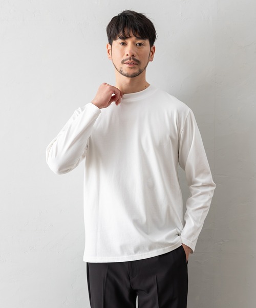 BTZ TOKYO(ビーティーゼットトウキョウ)の「【長袖モックネックTシャツ】防臭+接触冷感+吸水速乾機能付き(Tシャツ/カットソー・メンズ・グレー/ブルー/ブラック/ホワイト・M/S/3L/LL/L)」の14枚目の写真