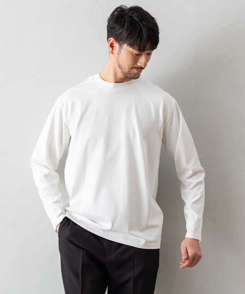 BTZ TOKYO(ビーティーゼットトウキョウ)の「【長袖モックネックTシャツ】防臭+接触冷感+吸水速乾機能付き(Tシャツ/カットソー・メンズ・グレー/ブルー/ブラック/ホワイト・M/S/3L/LL/L)」の15枚目の写真