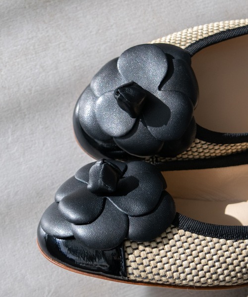 inter-chaussures(インターショシュール)の「【WEB先行予約】【FABIO RUSCONI】異素材コンビラウンドトウカメリアバレエ(F61514)(パンプス・レディース・ベージュ系その他・35/36/37/38/39)」の10枚目の写真