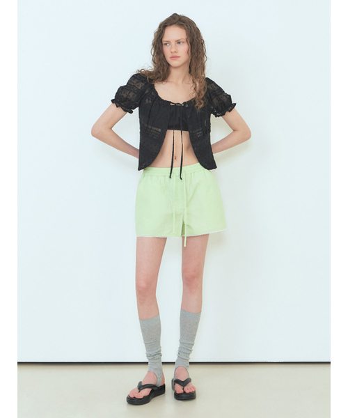 ETMON（エトモン）の「Wrinkle Flower Blouse Black（シャツ/ブラウス・レディース・その他・FREE）」の5枚目の写真