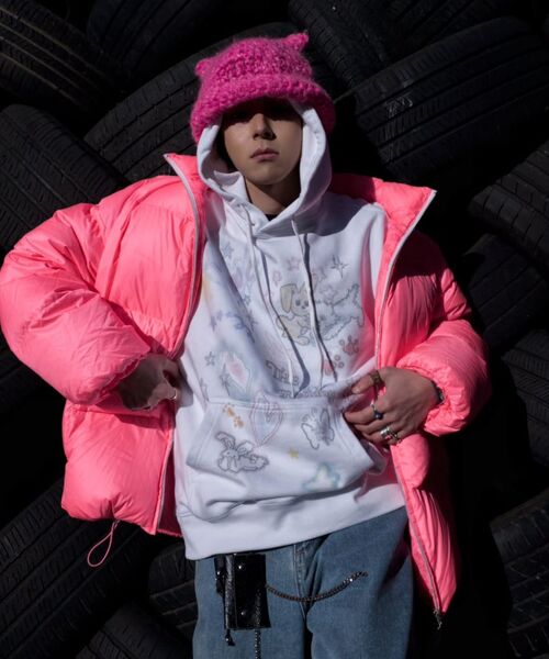 LMCの「SKETCH DOODLE HOODIE charcoal（パーカー・レディース・その他・S/M/L/XL）」の19枚目の写真