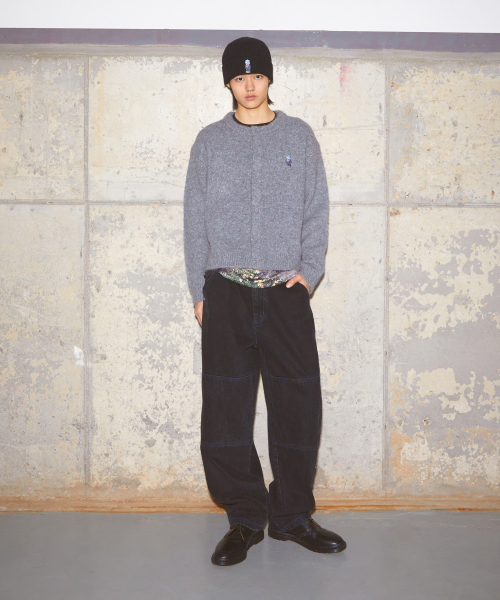 LMCの「EMB BEAR ROUND NECK CARDIGAN gray(カーディガン/ボレロ・レディース・その他・S/M/L)」の2枚目の写真