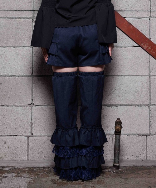 NIBBLE POISON(ニブルポイズン)の「フリルレッグカバー付パンツ(その他パンツ・レディース・ブラック/ネイビー・MEDIUM)」の7枚目の写真