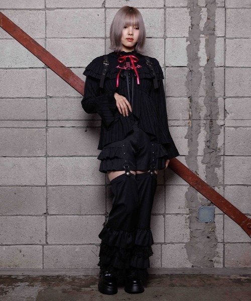 NIBBLE POISON(ニブルポイズン)の「フリルレッグカバー付パンツ(その他パンツ・レディース・ブラック/ネイビー・MEDIUM)」の10枚目の写真