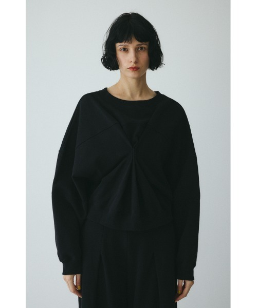 HeRIN.CYE（ヘリンドットサイ）の「2way picking cut tops　　2wayピッキングカットトップス（スウェット・レディース・レッド/ホワイト/ブラック・FREE）」の8枚目の写真