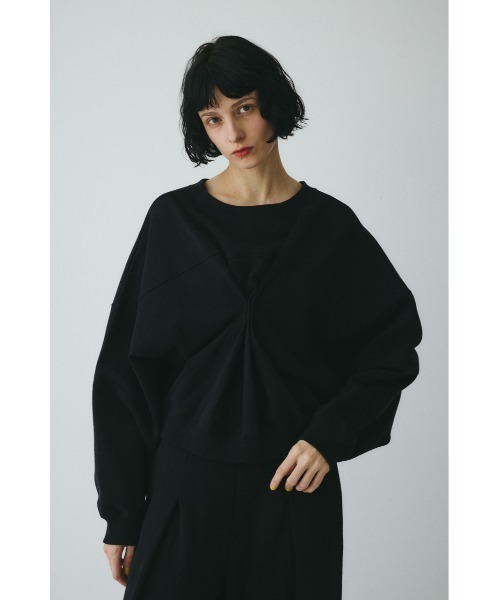 HeRIN.CYE（ヘリンドットサイ）の「2way picking cut tops　　2wayピッキングカットトップス（スウェット・レディース・レッド/ホワイト/ブラック・FREE）」の9枚目の写真