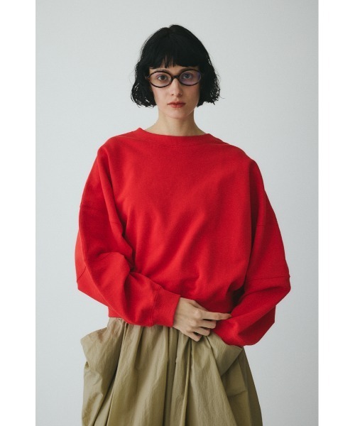 HeRIN.CYE（ヘリンドットサイ）の「2way picking cut tops　　2wayピッキングカットトップス（スウェット・レディース・レッド/ホワイト/ブラック・FREE）」の11枚目の写真