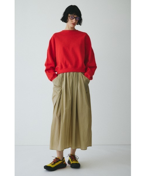 HeRIN.CYE（ヘリンドットサイ）の「2way picking cut tops　　2wayピッキングカットトップス（スウェット・レディース・レッド/ホワイト/ブラック・FREE）」の12枚目の写真