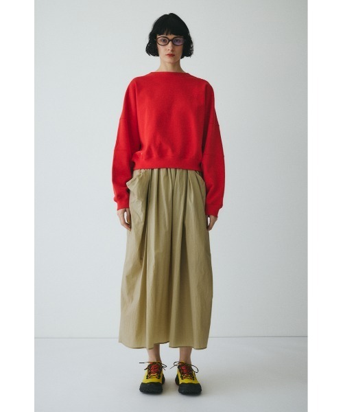 HeRIN.CYE（ヘリンドットサイ）の「2way picking cut tops　　2wayピッキングカットトップス（スウェット・レディース・レッド/ホワイト/ブラック・FREE）」の13枚目の写真