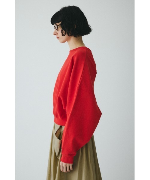 HeRIN.CYE（ヘリンドットサイ）の「2way picking cut tops　　2wayピッキングカットトップス（スウェット・レディース・レッド/ホワイト/ブラック・FREE）」の14枚目の写真