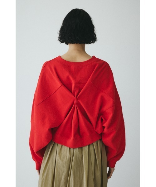 HeRIN.CYE（ヘリンドットサイ）の「2way picking cut tops　　2wayピッキングカットトップス（スウェット・レディース・レッド/ホワイト/ブラック・FREE）」の15枚目の写真