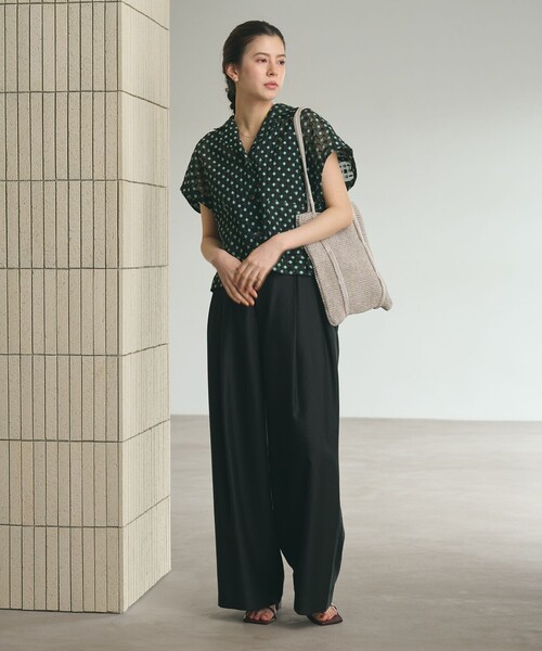 BEAUTY&YOUTH UNITED ARROWS(ビューティーアンドユースユナイテッドアローズ)の「シアージャガード ショートスリーブ シャツ(シャツ/ブラウス・レディース・ライトグレー/ブラック・FREE)」の20枚目の写真