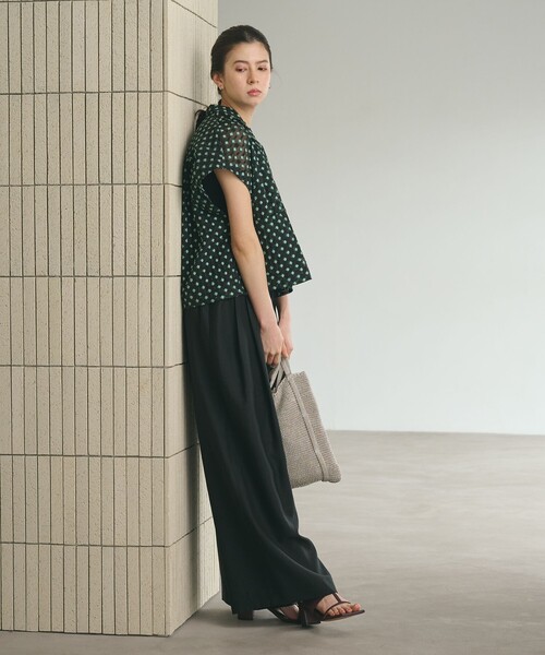 BEAUTY&YOUTH UNITED ARROWS(ビューティーアンドユースユナイテッドアローズ)の「シアージャガード ショートスリーブ シャツ(シャツ/ブラウス・レディース・ライトグレー/ブラック・FREE)」の22枚目の写真
