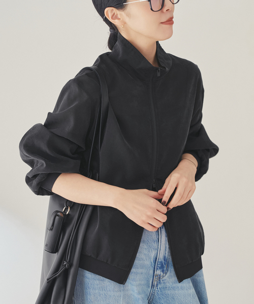 plage(プラージュ)の「Light ブルゾン(その他アウター・レディース・ブラック/ブラウン・FREE)」の1枚目の写真