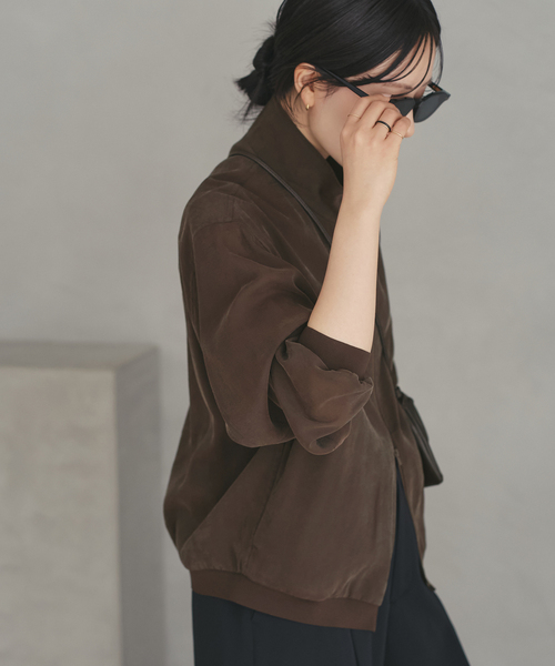 plage(プラージュ)の「Light ブルゾン(その他アウター・レディース・ブラック/ブラウン・FREE)」の16枚目の写真