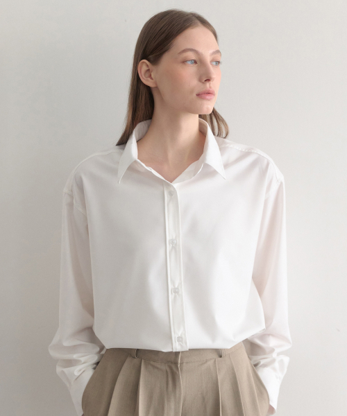 LENAV(ルナブ)の「オフィスシャツ(ホワイト)(ビジネスシャツ・レディース・その他・SMALL/MEDIUM)」の1枚目の写真
