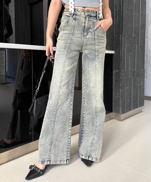SPIRALGIRL(スパイラルガール)の「デニムビスチェセットアップ(セットアップ・レディース・ブルー/ブラック・SMALL/MEDIUM)」の10枚目の写真