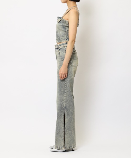 SPIRALGIRL(スパイラルガール)の「デニムビスチェセットアップ(セットアップ・レディース・ブルー/ブラック・SMALL/MEDIUM)」の22枚目の写真