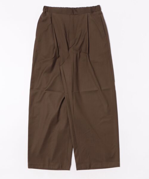 mizuiroind（ミズイロインド）の「ツータックスラックス（スラックス・レディース・ベージュ/ダークブラウン/グレー/ブルー/ブラック・FREE）」の4枚目の写真