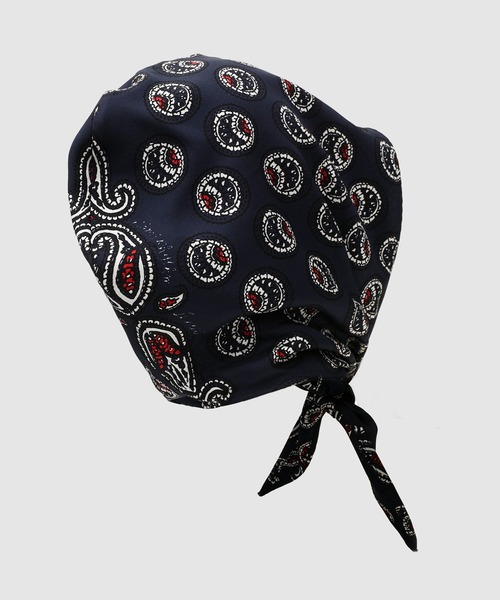 NOMA t.d.（ノーマティーディー）の「Paisley Silk Hoody Scarf（バンダナ/スカーフ・メンズ・ブラウン/ネイビー/ベージュ・FREE）」の4枚目の写真