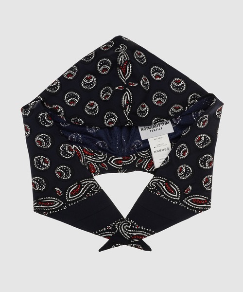 NOMA t.d.（ノーマティーディー）の「Paisley Silk Hoody Scarf（バンダナ/スカーフ・メンズ・ブラウン/ネイビー/ベージュ・FREE）」の5枚目の写真
