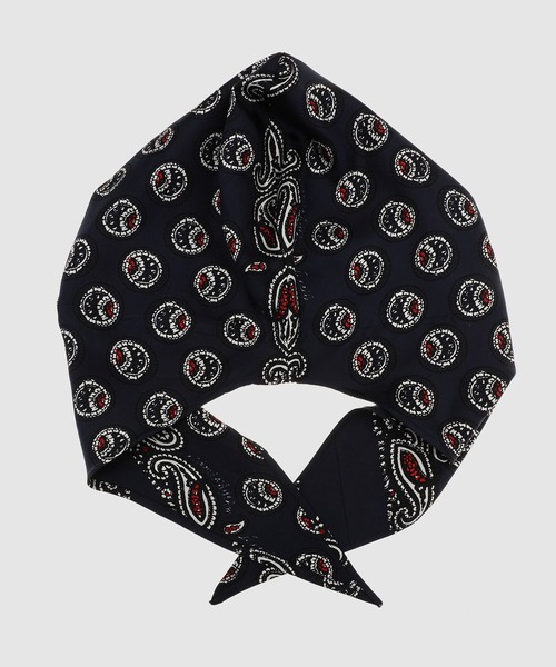 NOMA t.d.（ノーマティーディー）の「Paisley Silk Hoody Scarf（バンダナ/スカーフ・メンズ・ブラウン/ネイビー/ベージュ・FREE）」の6枚目の写真