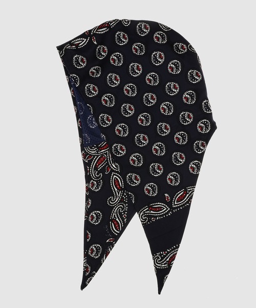 NOMA t.d.（ノーマティーディー）の「Paisley Silk Hoody Scarf（バンダナ/スカーフ・メンズ・ブラウン/ネイビー/ベージュ・FREE）」の7枚目の写真
