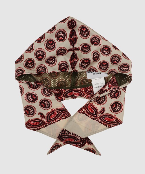 NOMA t.d.（ノーマティーディー）の「Paisley Silk Hoody Scarf（バンダナ/スカーフ・メンズ・ブラウン/ネイビー/ベージュ・FREE）」の10枚目の写真