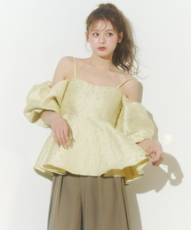 トップス（イエロー/黄色系・花柄・ボタニカル柄）ファッション通販