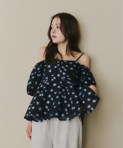 Olu.（オルドット）の「フラワージャガードペプラムビスチェ（シャツ