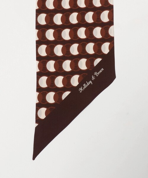 UNITED ARROWS(ユナイテッドアローズ)の「<Holliday&Brown>サークル プリント ストール(ストール/ショール・メンズ・ダークグリーン/ダークブラウン・FREE)」の3枚目の写真