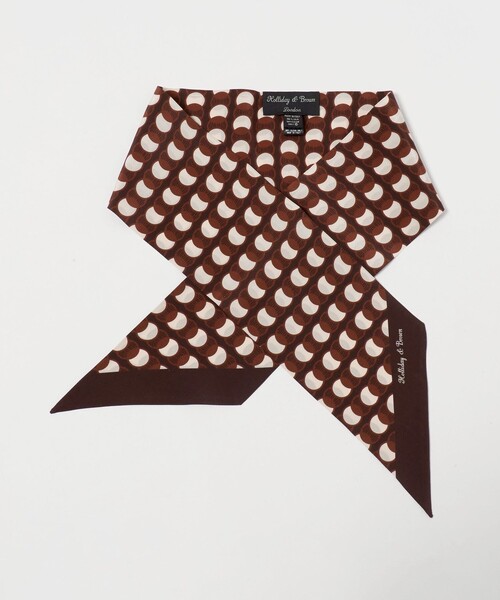 UNITED ARROWS(ユナイテッドアローズ)の「<Holliday&Brown>サークル プリント ストール(ストール/ショール・メンズ・ダークグリーン/ダークブラウン・FREE)」の4枚目の写真