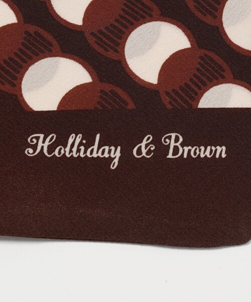 UNITED ARROWS(ユナイテッドアローズ)の「<Holliday&Brown>サークル プリント ストール(ストール/ショール・メンズ・ダークグリーン/ダークブラウン・FREE)」の5枚目の写真