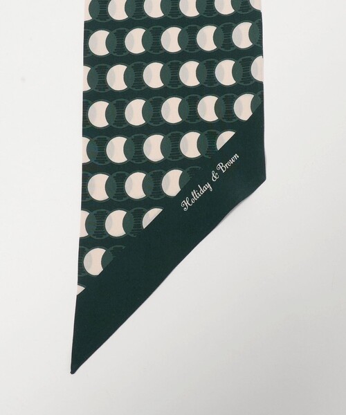 UNITED ARROWS(ユナイテッドアローズ)の「<Holliday&Brown>サークル プリント ストール(ストール/ショール・メンズ・ダークグリーン/ダークブラウン・FREE)」の7枚目の写真