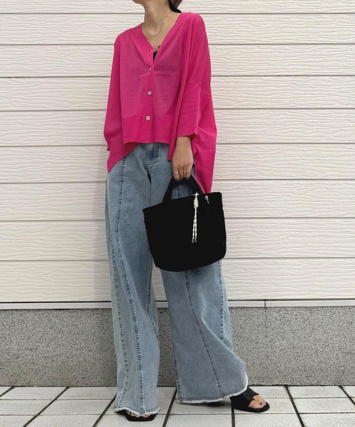 Q(キュー)の「ミニトート2wayショルダー(ショルダーバッグ・レディース・ブラック/エメラルド・ONE SIZE)」の16枚目の写真