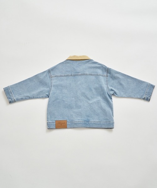 pairmanon（ペアマノン）の「ユニセックス タグ付き カバーオール デニムジャケット（デニムジャケット・キッズ・ライトブルー/インディゴブルー・100/110/120/130/140/150/90）」の21枚目の写真