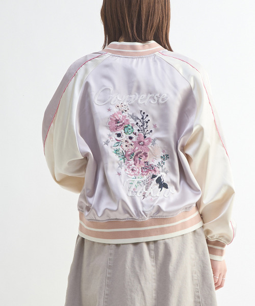 SATIN SHORT SOUVENIR JACKET（スカジャン）｜CONVERSE TOKYO