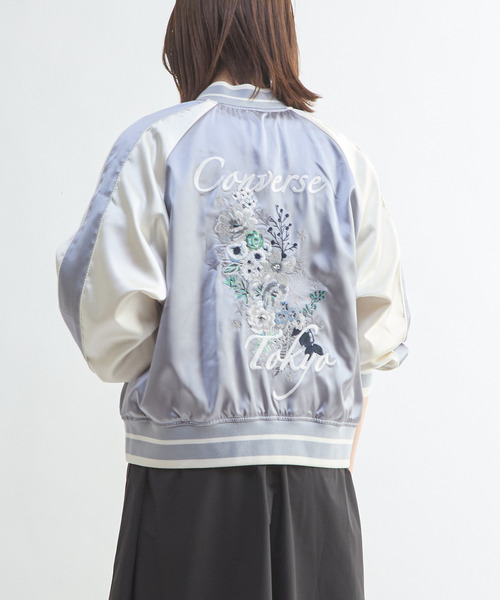 SATIN SHORT SOUVENIR JACKET（スカジャン）｜CONVERSE TOKYO