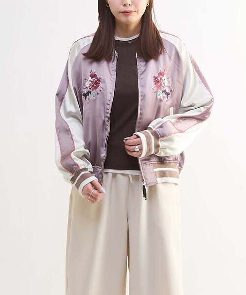 SATIN SHORT SOUVENIR JACKET（スカジャン）｜CONVERSE TOKYO